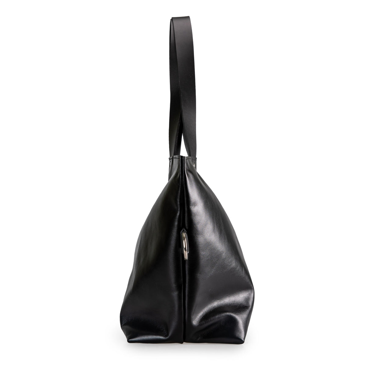 PYKOK Lima large soft black leather tote bag — view 6