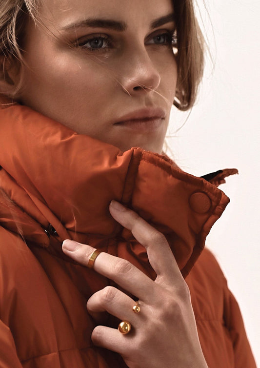 NO MORE Big Bomb gold vermeil bubble ring — view 2