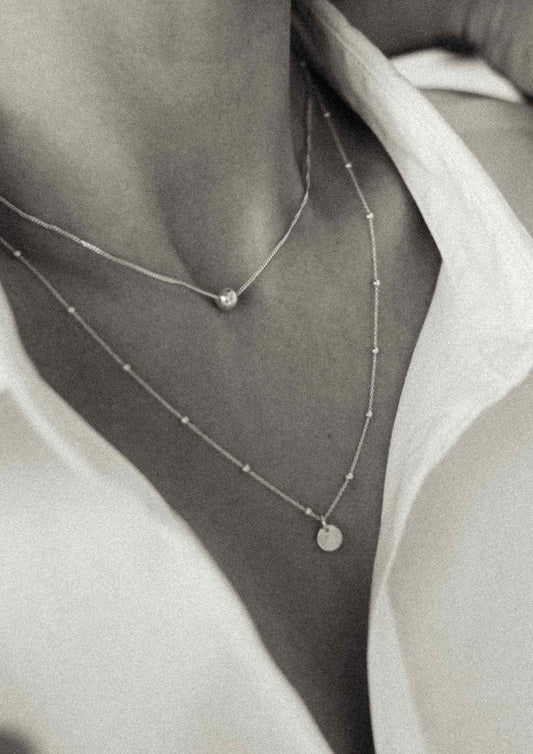NO MORE Bubble sterling silver pendant necklace — view 2