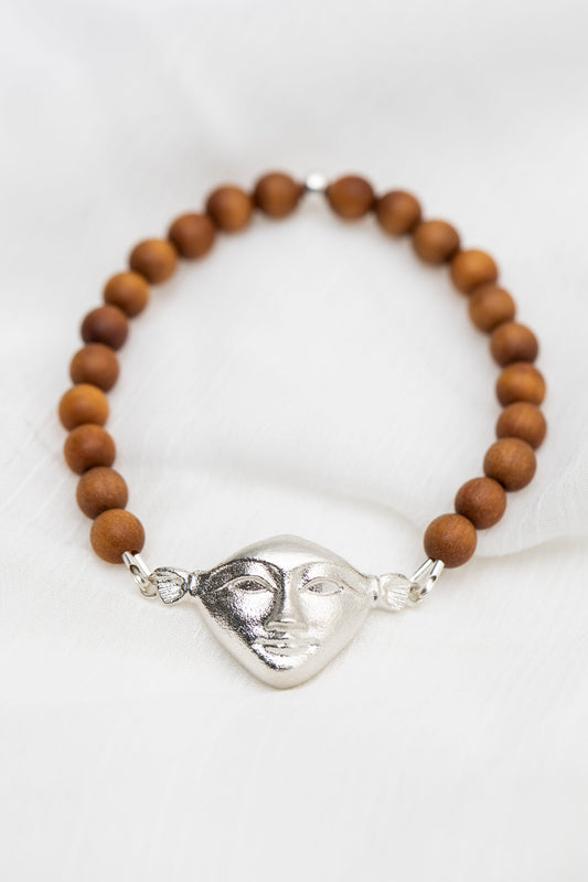 New Vintage by Kriss Hathor Harmony silver bracelet with sandalwood — view 2