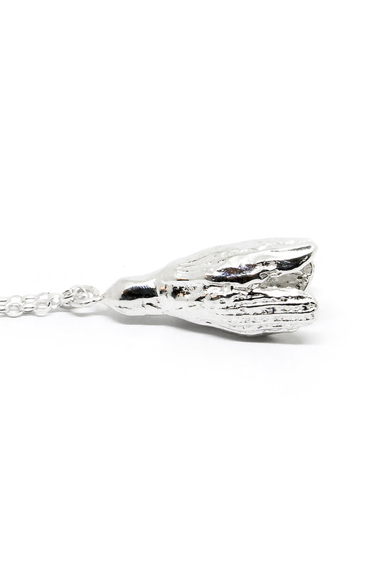 Agnes Veski SPRING Snowdrop silver pendant necklace — view 2
