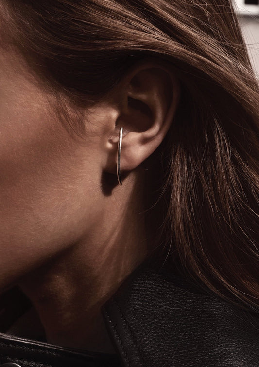 NO MORE Radius sterling silver drop earrings — view 2