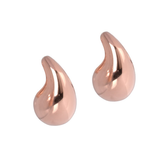 MyaMoon Droplets silver teardrop stud earrings — view 2