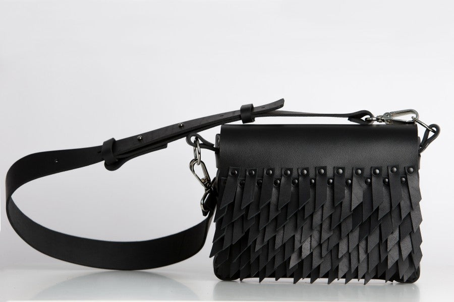PYKOK Barbed Sister small black leather crossbody bag — view 9