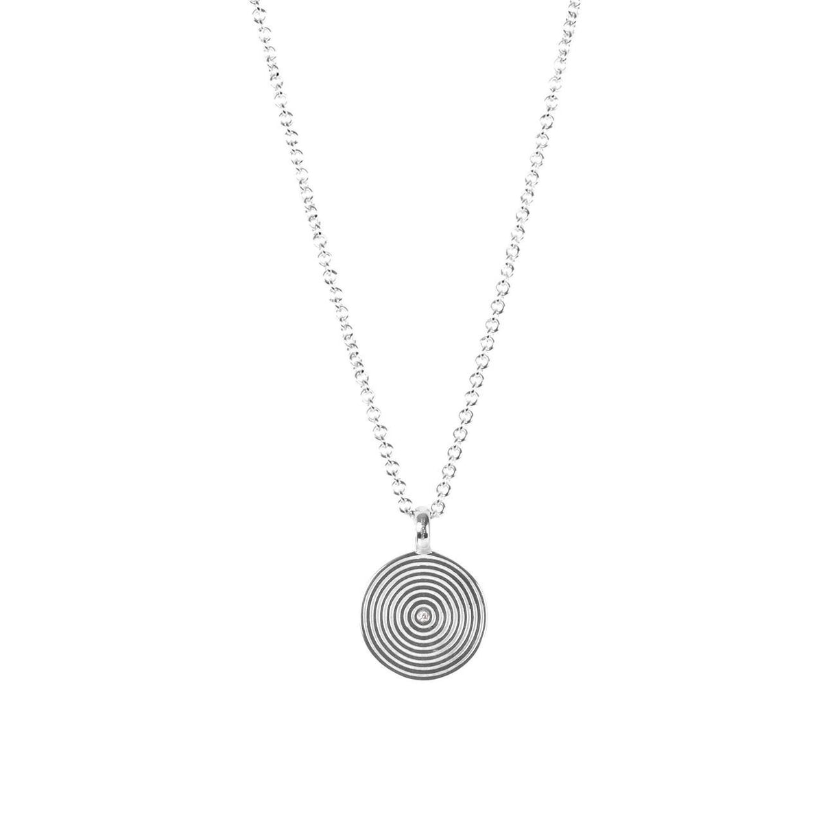 MyaMoon Illumi Infinity silver zircon pendant necklace — view 5