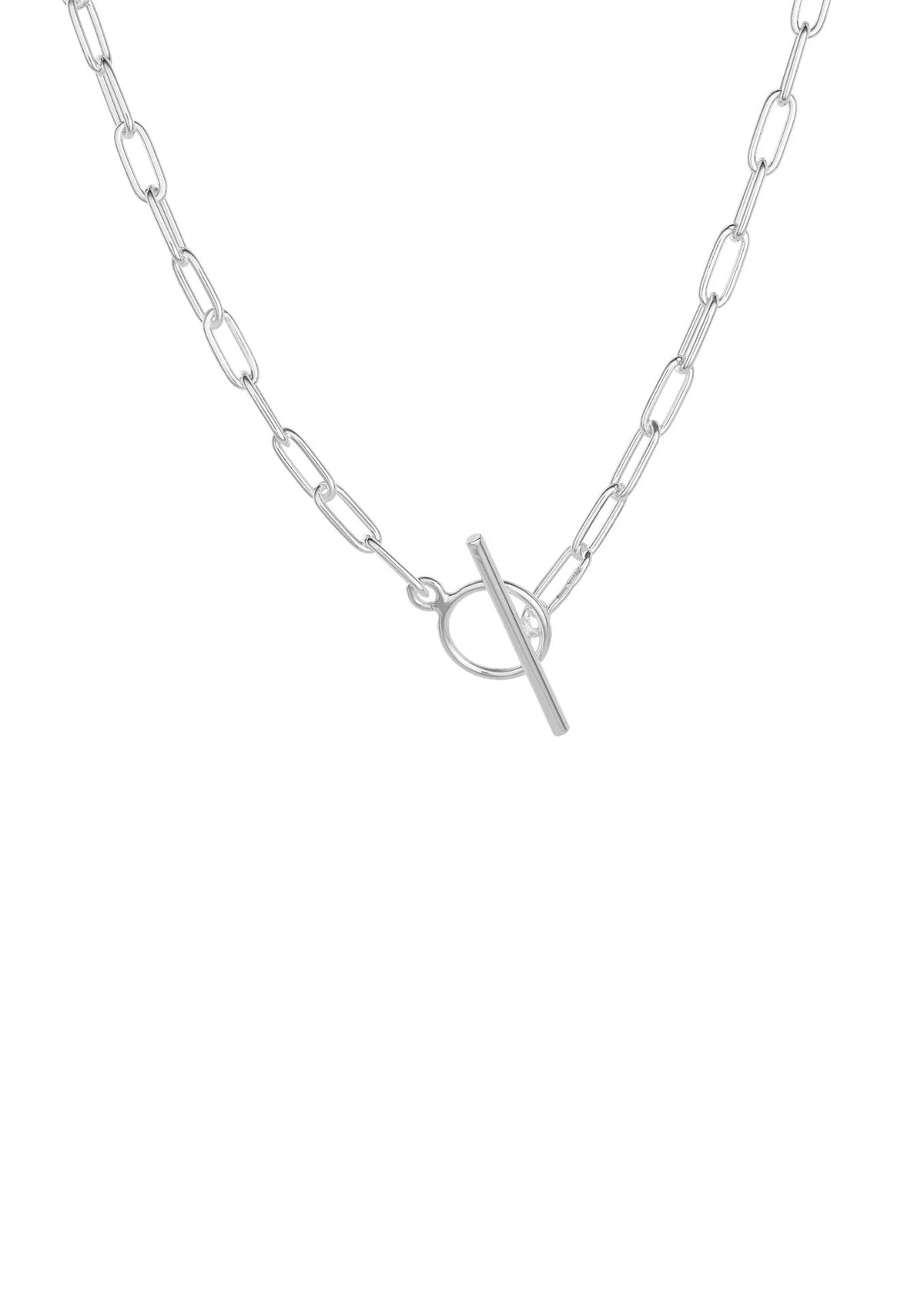 NO MORE Paper Clip sterling silver choker necklace — view 5