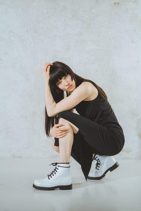 The Samelin 517 White Aviator Boots – Confidence in Every Step