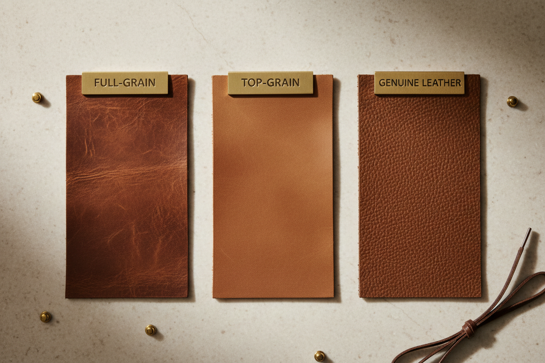 Full-Grain vs. Top-Grain vs. Genuine Leather: A Buyer's Guide