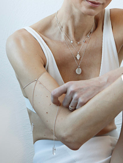 New Vintage by Kriss Stargazer silver choker necklace