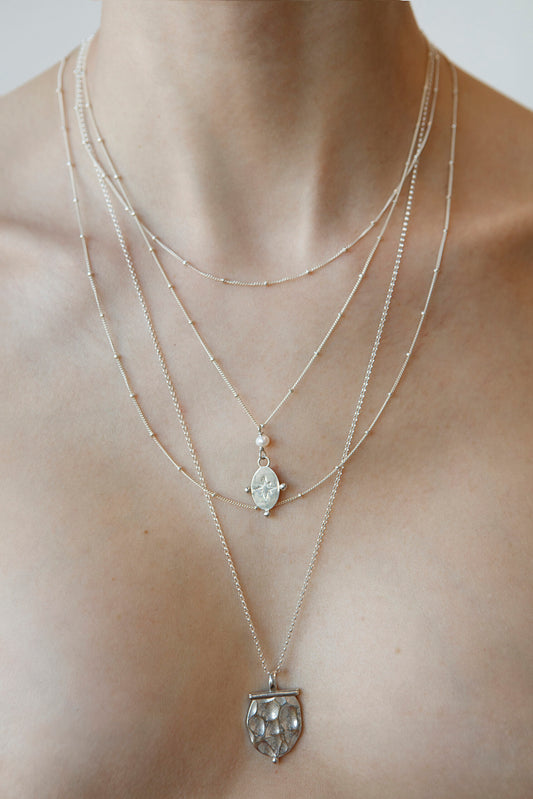 New Vintage by Kriss Morning Star silver necklace — view 2