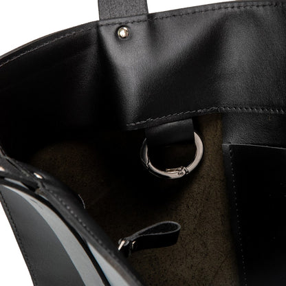 PYKOK Adele large genuine black leather tote bag — view 7