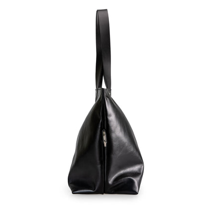 PYKOK Lima large soft black leather tote bag — view 6