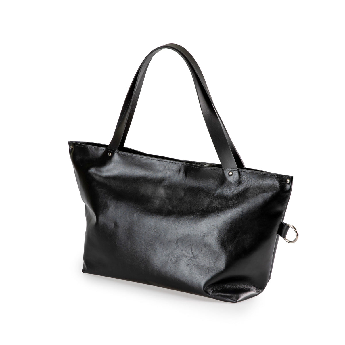 PYKOK Lima large soft black leather tote bag — view 5