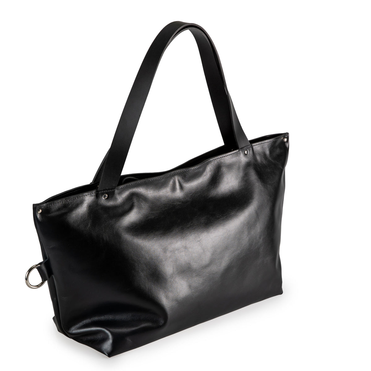 PYKOK Lima large soft black leather tote bag — view 4