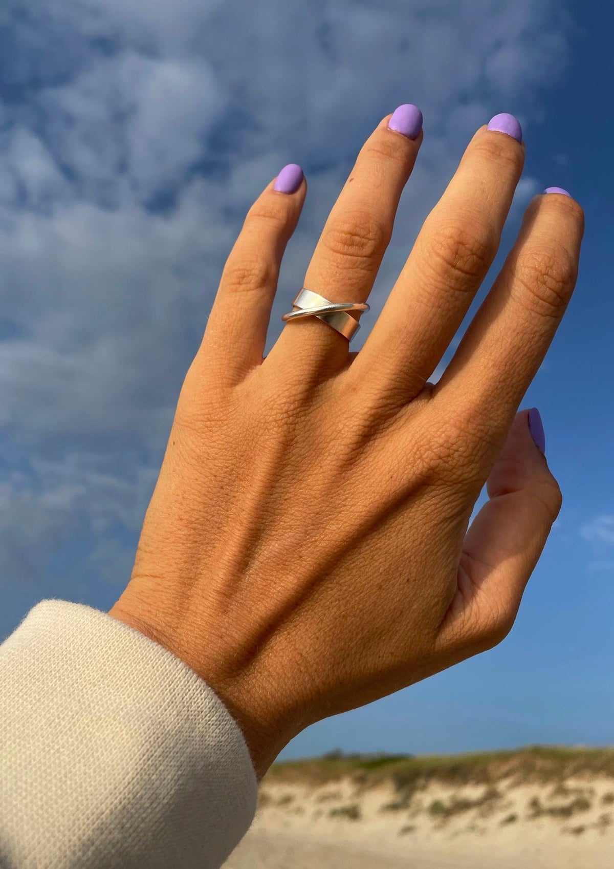 NO MORE Andromeda sterling silver spinner ring