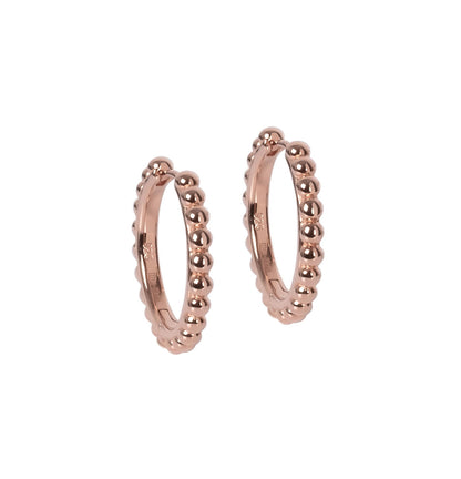 MyaMoon Aria Hoops M silver hoop earrings — view 4