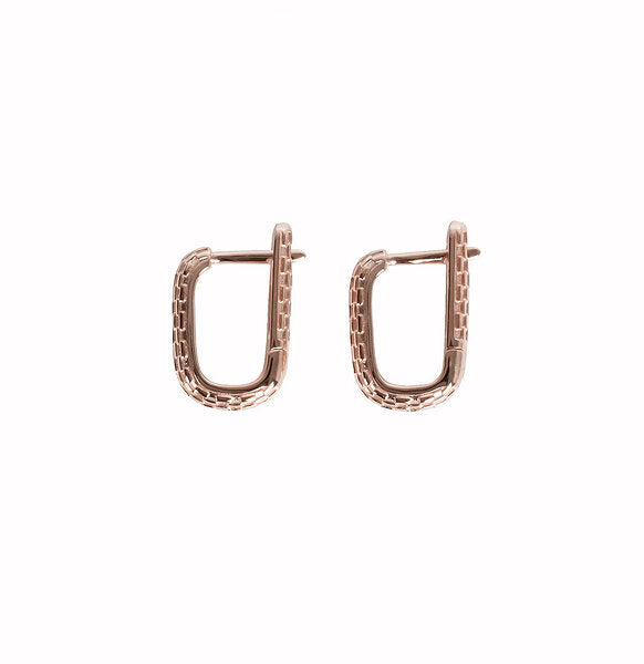 MyaMoon Honey Bee Hoopy silver hoop earrings — view 5