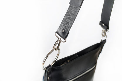 PYKOK Black Serenity genuine leather shoulder bag — view 4