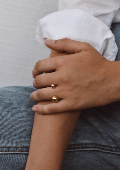 NO MORE Big Bomb gold vermeil bubble ring — view 9
