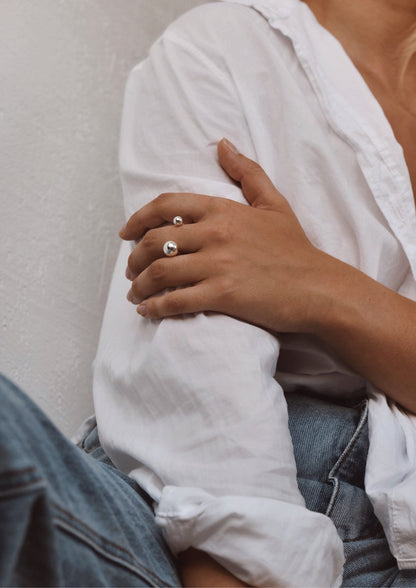 NO MORE Big Bomb sterling silver bubble ring — view 7