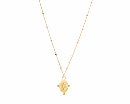 New Vintage by Kriss Morning Star gold necklace — view 4