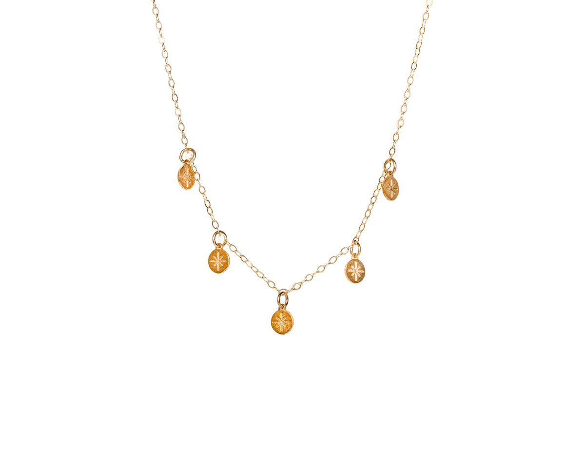 New Vintage by Kriss Stargazer gold choker necklace — view 4
