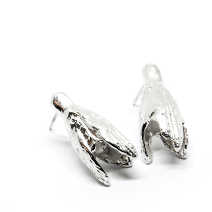 Agnes Veski SPRING Snowdrops silver earrings — view 4