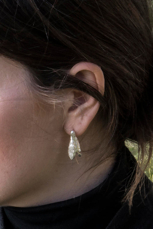 Agnes Veski SPRING Snowdrops silver earrings