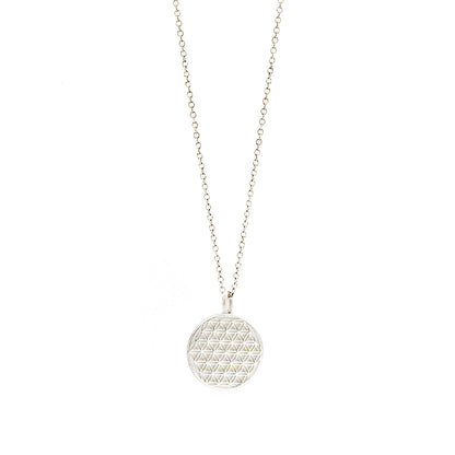 New Vintage by Kriss Flower of Life unisex silver necklace — view 7