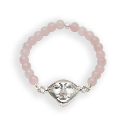 New Vintage by Kriss Hathor Harmony silver bracelet with rose quartz — view 4