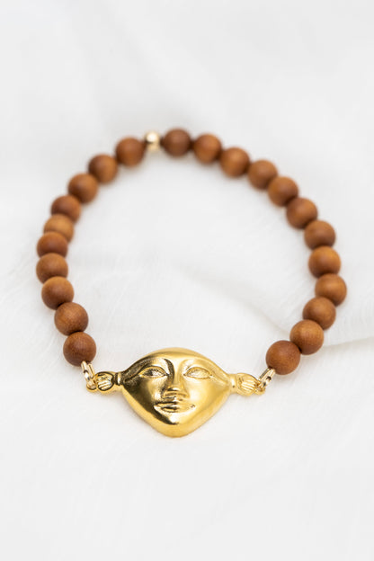 New Vintage by Kriss Hathor Harmony silver bracelet with sandalwood — view 3