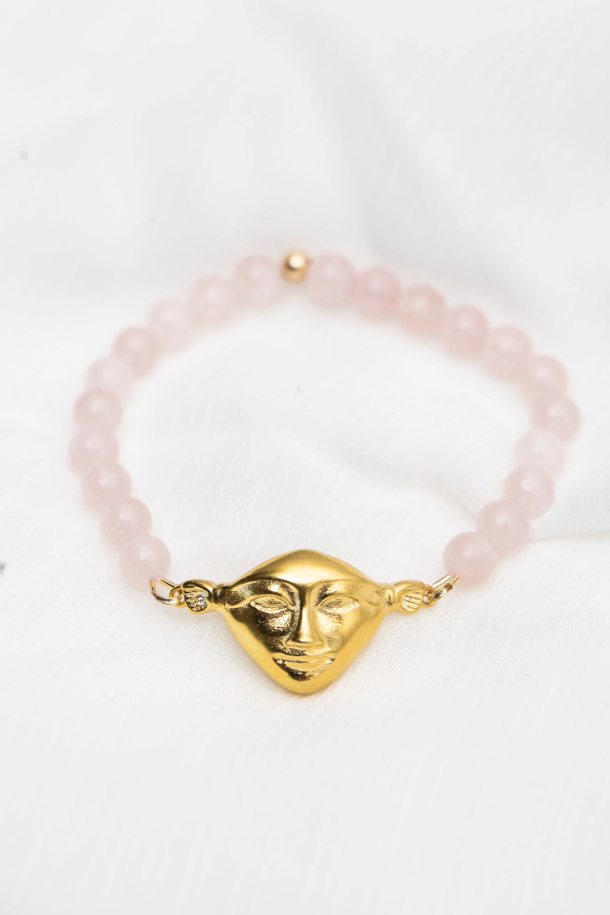 New Vintage by Kriss Hathor Harmony silver bracelet with rose quartz — view 3
