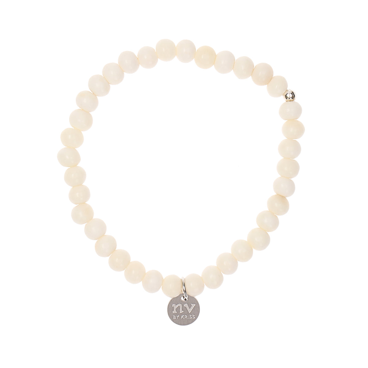 New Vintage by Kriss Yak Bone men's beaded bracelet