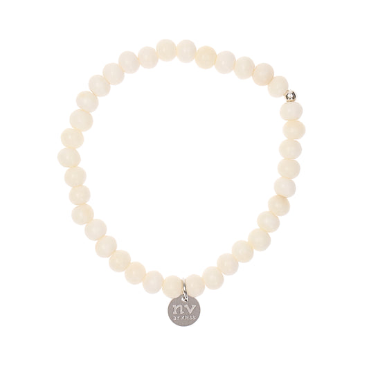 New Vintage by Kriss Yak Bone men's beaded bracelet