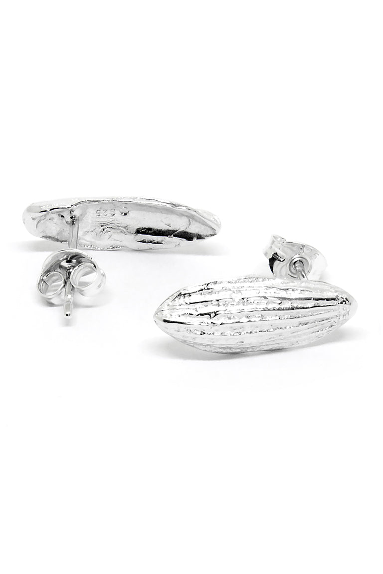 Agnes Veski SPRING Petal silver stud earrings