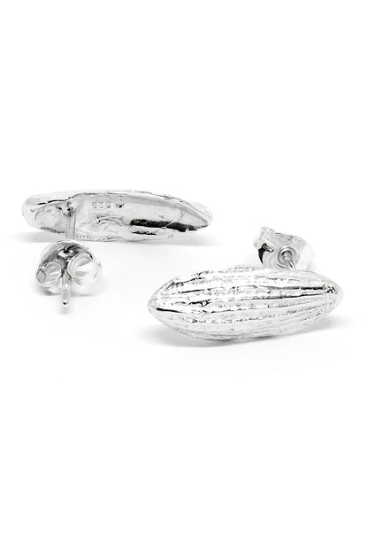 Agnes Veski SPRING Petal silver stud earrings