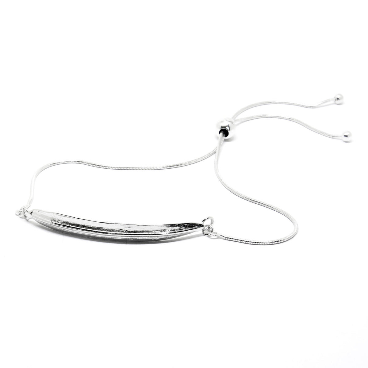 Agnes Veski SPRING Leaf silver bracelet