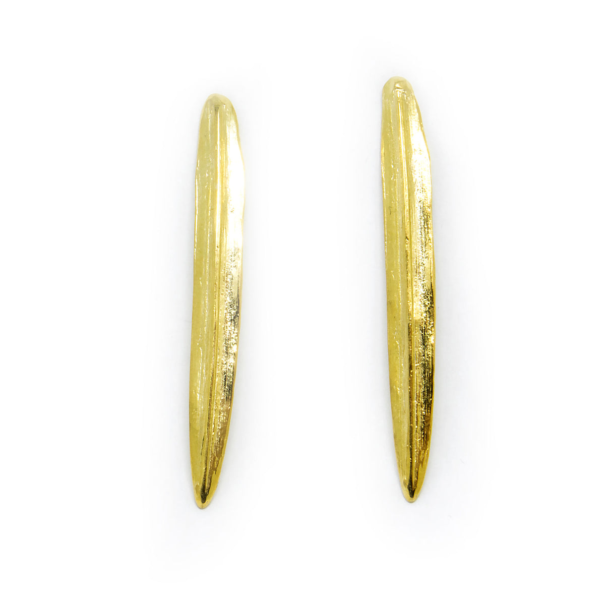 Agnes Veski SPRING Leaf silver earrings — view 4
