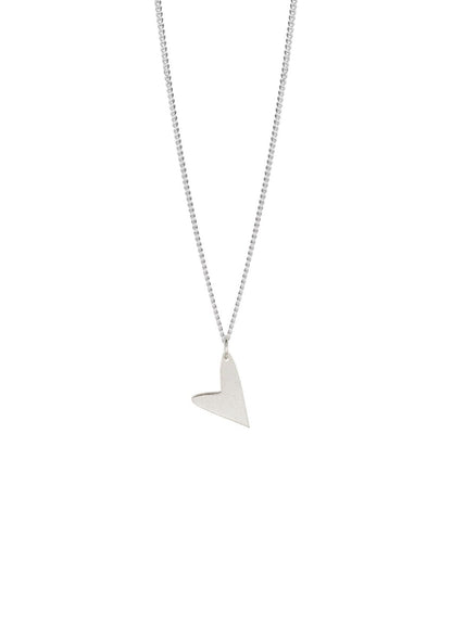 NO MORE Love sterling silver heart necklace — view 4