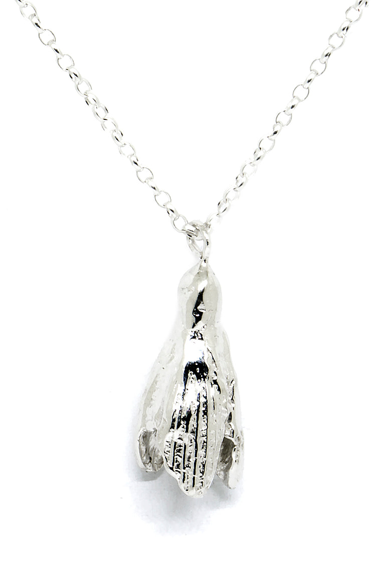 Agnes Veski SPRING Snowdrop silver pendant necklace — view 3