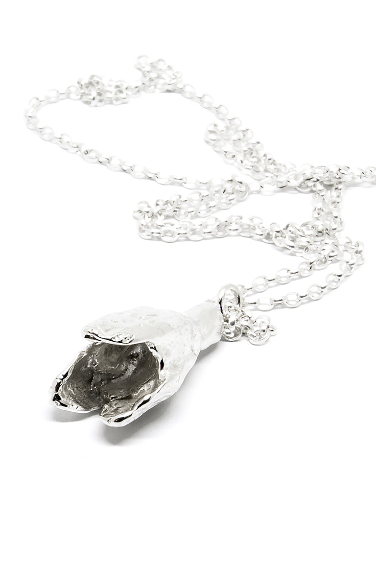 Agnes Veski SPRING Snowdrop silver pendant necklace