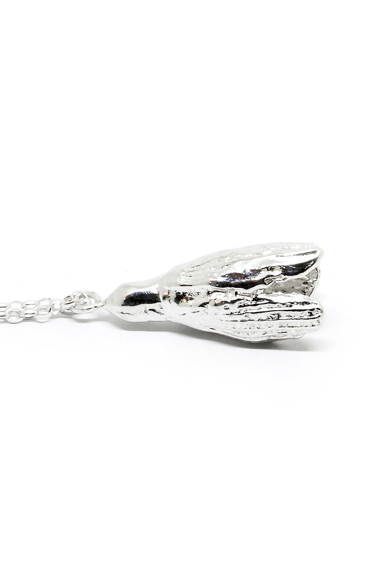 Agnes Veski SPRING Snowdrop silver pendant necklace — view 2