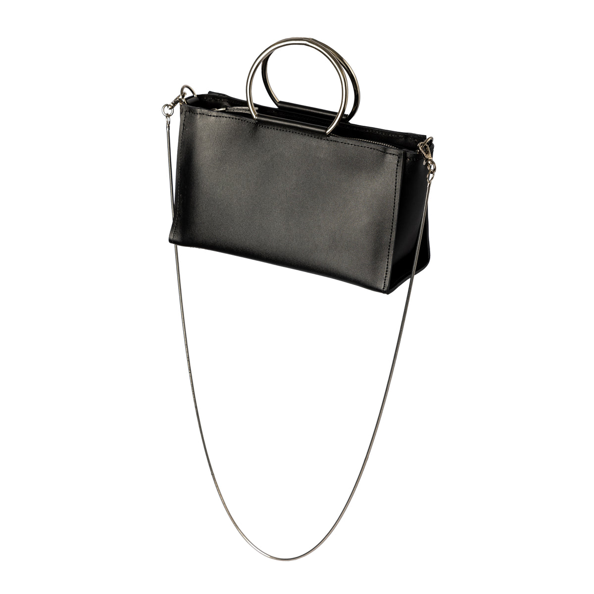 PYKOK Maria Mini genuine leather crossbody bag in black — view 4