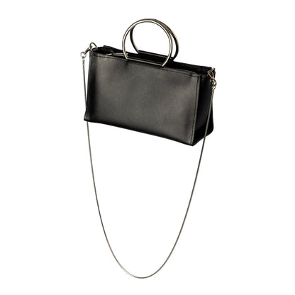 PYKOK Maria Mini genuine leather crossbody bag in black — view 4