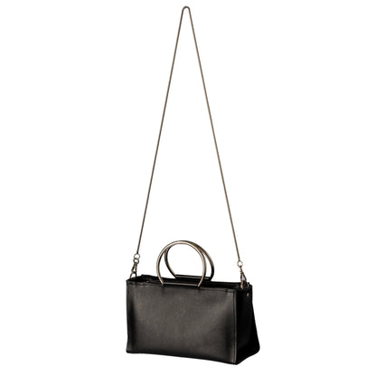 PYKOK Maria Mini genuine leather crossbody bag in black — view 5