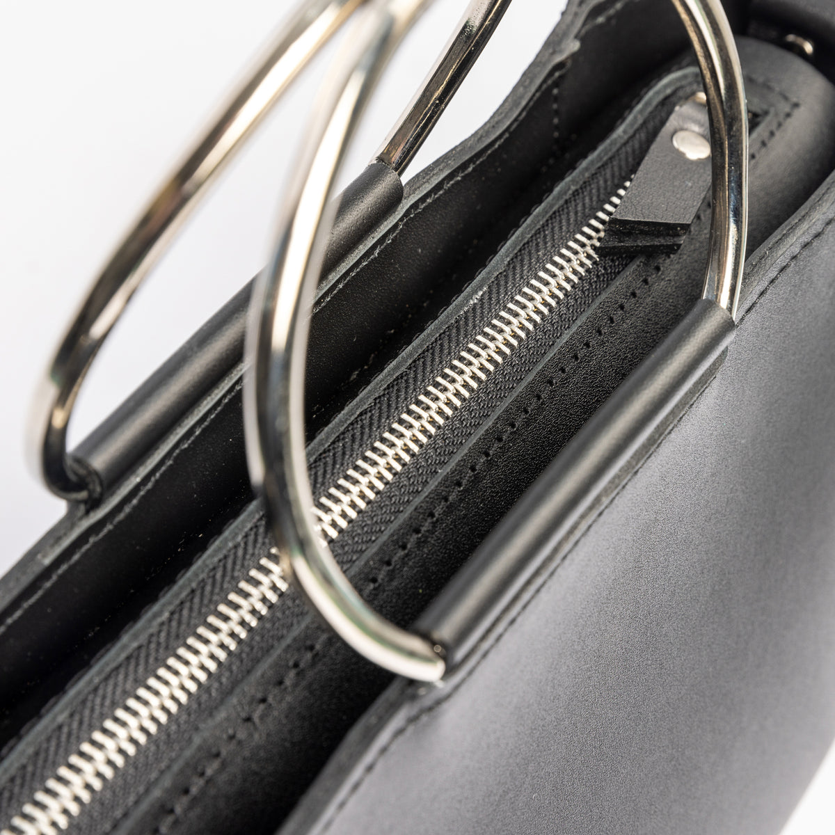 PYKOK Maria Mini genuine leather crossbody bag in black — view 6