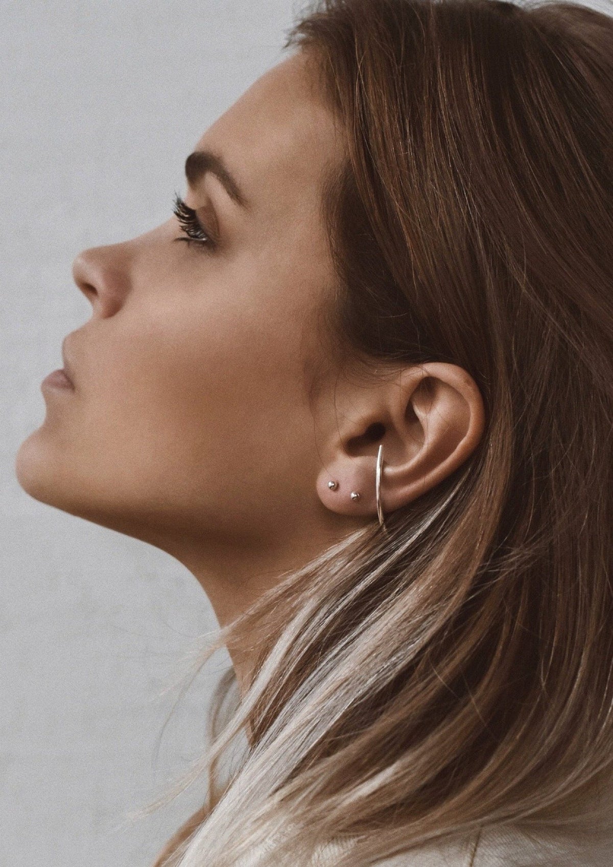 NO MORE Radius sterling silver drop earrings