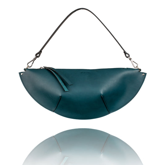 PYKOK Olivia ocean blue natural leather shoulder bag — view 2
