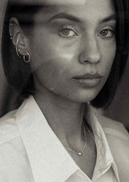 NO MORE Radius sterling silver drop earrings — view 3