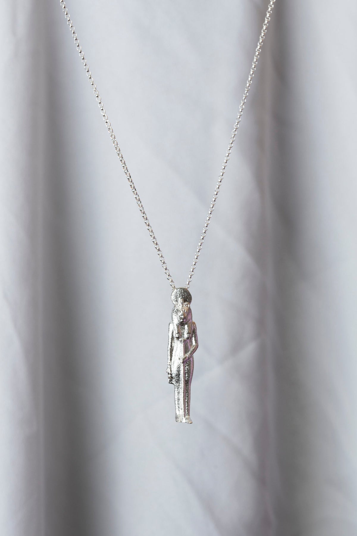 New Vintage by Kriss Sekhmet Fire silver pendant necklace — view 2